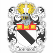 Johnson Familienwappen Aufkleber (Vorderseite)