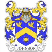 Johnson Familienwappen Aufkleber (Vorderseite)