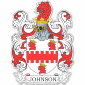 Johnson Familienwappen Aufkleber (Vorderseite)