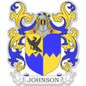 Johnson Familienwappen Aufkleber (Vorderseite)
