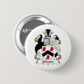 Johnson-Familienwappen Button (Vorne & Hinten)
