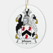 Johnson-Familienwappen Keramikornament (Links)