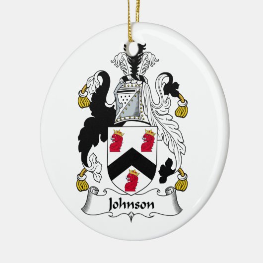 Johnson-Familienwappen Keramikornament (Links)