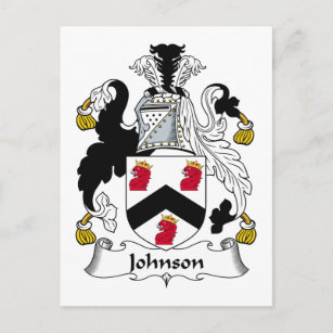 Johnson Familienwappen Postkarte