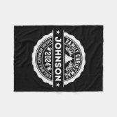 Johnson Family Christmas Fleecedecke (Vorderseite (Horizontal))