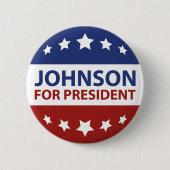 Johnson für Präsident Button (Vorderseite)