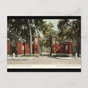 Johnson Gate Harvard University 1902 Postkarte