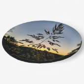 Johnson Grass Paper Plate Pappteller (Schrägansicht)