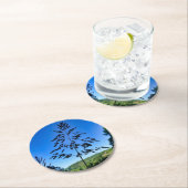 Johnson Grass Runder Pappuntersetzer (Vor Ort)