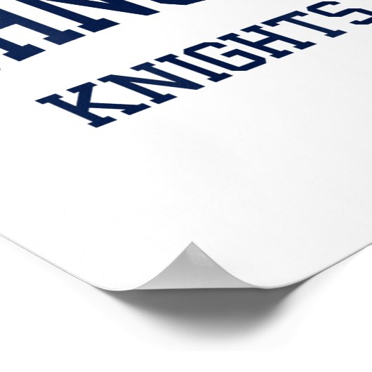 Johnson High School Hs Gainesville Ga Retro Sports Poster (Ecke)