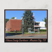 Johnson Landkreis Courthouse - Mountain City, TN Postkarte (Vorderseite)