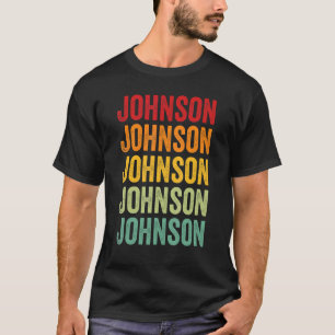 Johnson Landkreis Missouri Rainbow Text Design T-Shirt