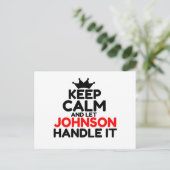 JOHNSON POSTKARTE (Stehend Vorderseite)