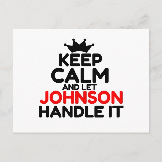 JOHNSON POSTKARTE (Vorderseite)