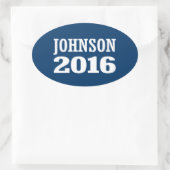 Johnson - Ron Johnson 2016 Ovaler Aufkleber (Tasche)