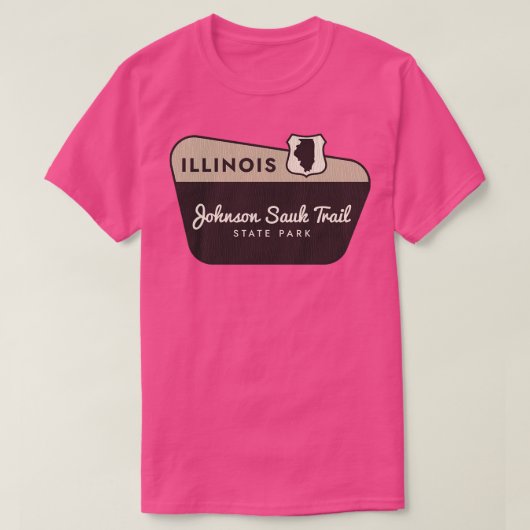 Johnson Sauk Trail Staat Park Illinois Welcome Sig T-Shirt (Design vorne)