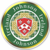 Johnson Shield & Celtic Cross Personalisiert Aufkleber (Vorderseite)