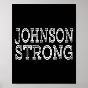 JOHNSON Starke Squad Familienzusammenkunft Nachnam Poster