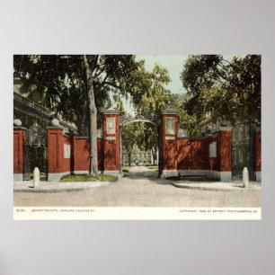 Johnson-Tor-Universität Harvard 1902 Poster