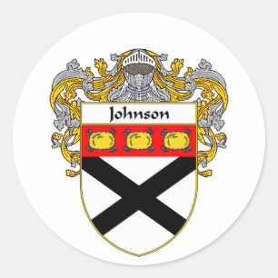 Johnson-Wappen (überzogen) Runder Aufkleber