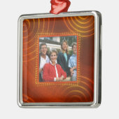 Johnsons Familie | Weihnachts-Fotovorlage Silbernes Ornament (Links)