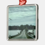 Johnson's Island Causeway Fotografy Ornament Aus Metall (Links)