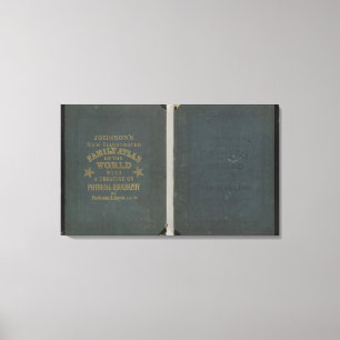 Johnsons neuer Illustrierter Familientatlas Leinwanddruck