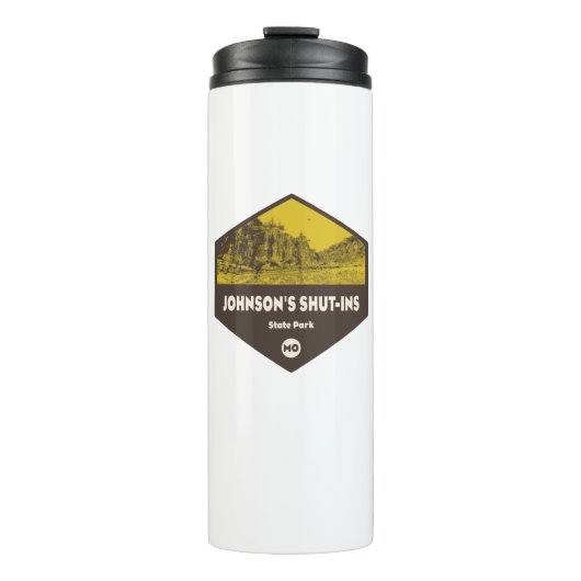 Johnsons Shut-Ins Staat Park Missouri Thermosbecher (Vorderseite)