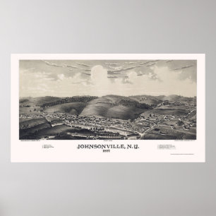 Johnsonville, NY Panoramic Map - 1887 Poster