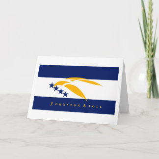 Johnston Atoll Flag Grußkarte Karte