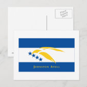 Johnston Atoll Flag Postkarte (Vorne/Hinten)