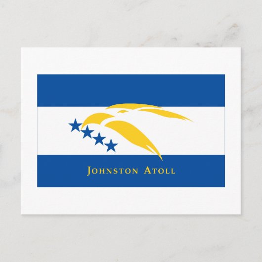 Johnston Atoll Flag Postkarte (Vorderseite)