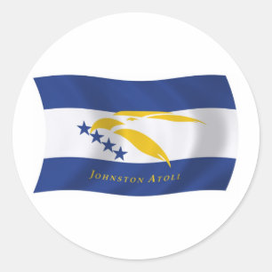 Johnston-Atoll-Flaggenaufkleber Runder Aufkleber