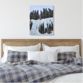 Johnston Canyon Canvas Print Leinwanddruck (Insitu (Schlafzimmer))