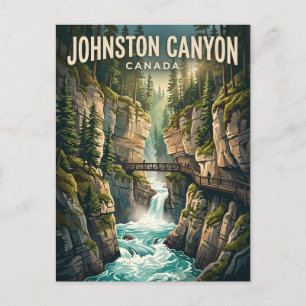 Johnston Canyon Kanada Postkarte