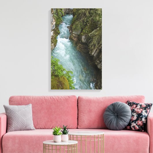 Johnston Canyon Leinwanddruck (Insitu (Wohnzimmer))