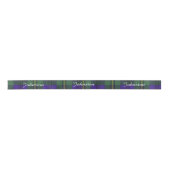 Johnston-Clan karierter schottischer Tartan Satinband (Vorderseite)