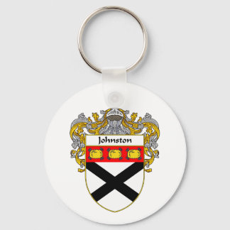 Johnston Coat of Arms/Familienwappen (Mantled) Schlüsselanhänger