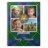 Johnston Familienfoto-Collage Notizblock (Vorderseite)