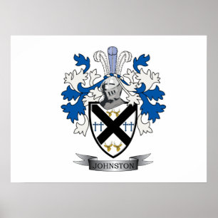 Johnston Familienwappen Coat of Arms Poster