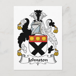 Johnston Familienwappen Postkarte