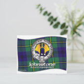 Johnston Johnstone Clan Postkarte (Stehend Vorderseite)