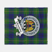 Johnston Modern Clan Abzeichen Tartan Kariert Fleecedecke (Vorderseite (Horizontal))