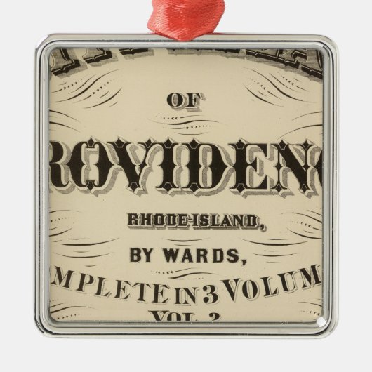 Johnston Rhode Island Ornament Aus Metall (Vorne)