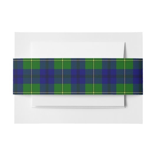 Johnston Scottish Tartan Belly Band (Vorderseite Beispiel)