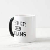 Johnston-Stadt - amerikanischer Ureinwohner - hoch Verwandlungstasse (Vorderseite Links)