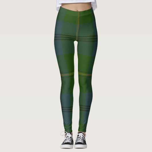 Johnston Tartan Clan Kariert Leggings (Vorderseite)