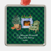 Johnstone Ancient Original Scottish Tartan Ornament Aus Metall (Vorne)