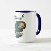 Johnstone Clan Abzeichen & Tartan Map of Scotland Tasse (VorderseiteRechts)