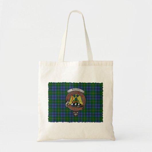 Johnstone Clan Abzeichen Tartan Tasche (Vorne)